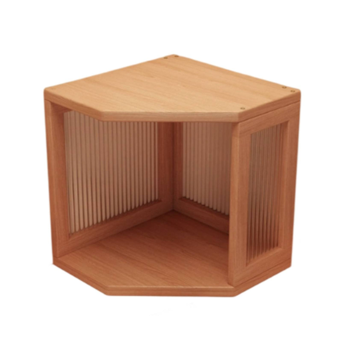 Thick Board Space Saving Corner Desktop Shelf Desktop Bookshelf for Home Office