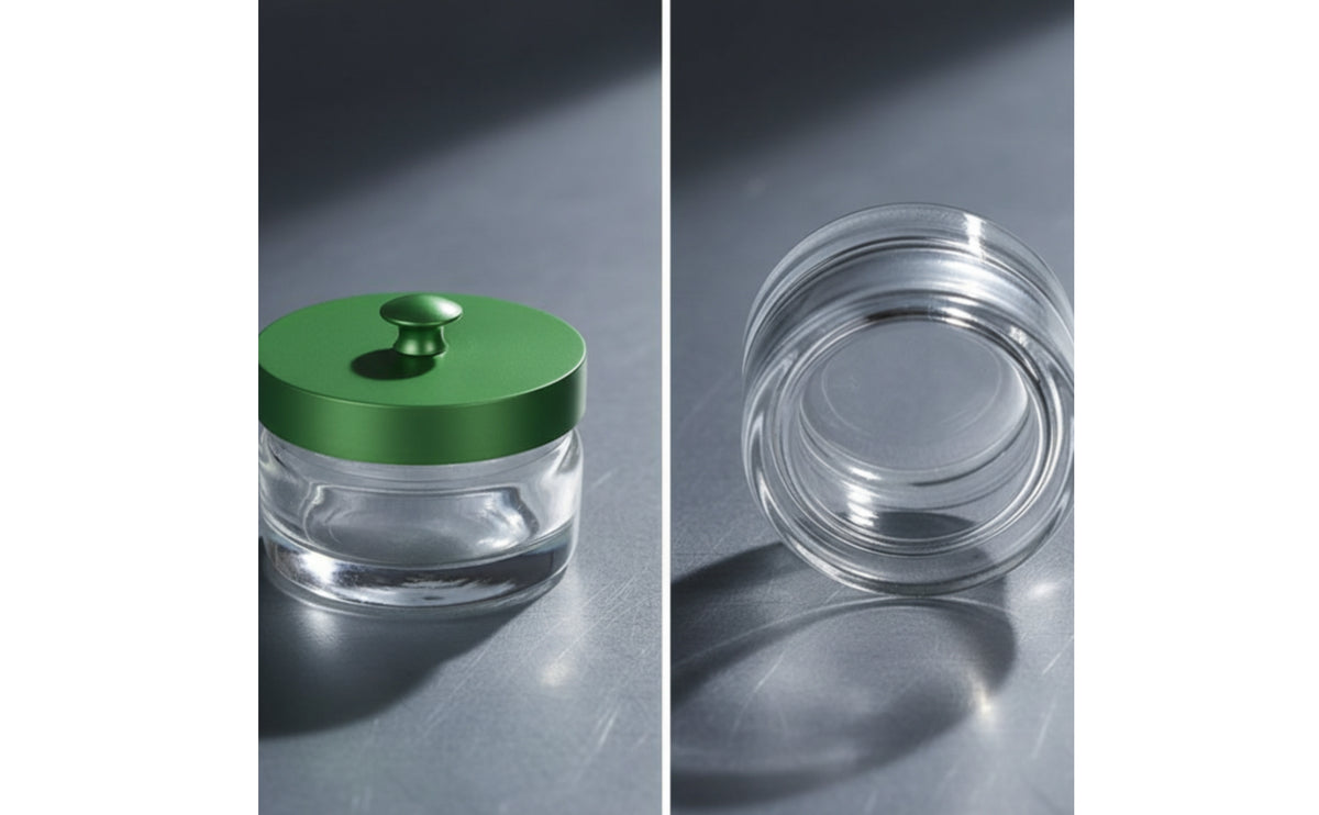 Watch Repair Oil Jar Workshop-Grade Glass Jar with Lid Container for Workbench