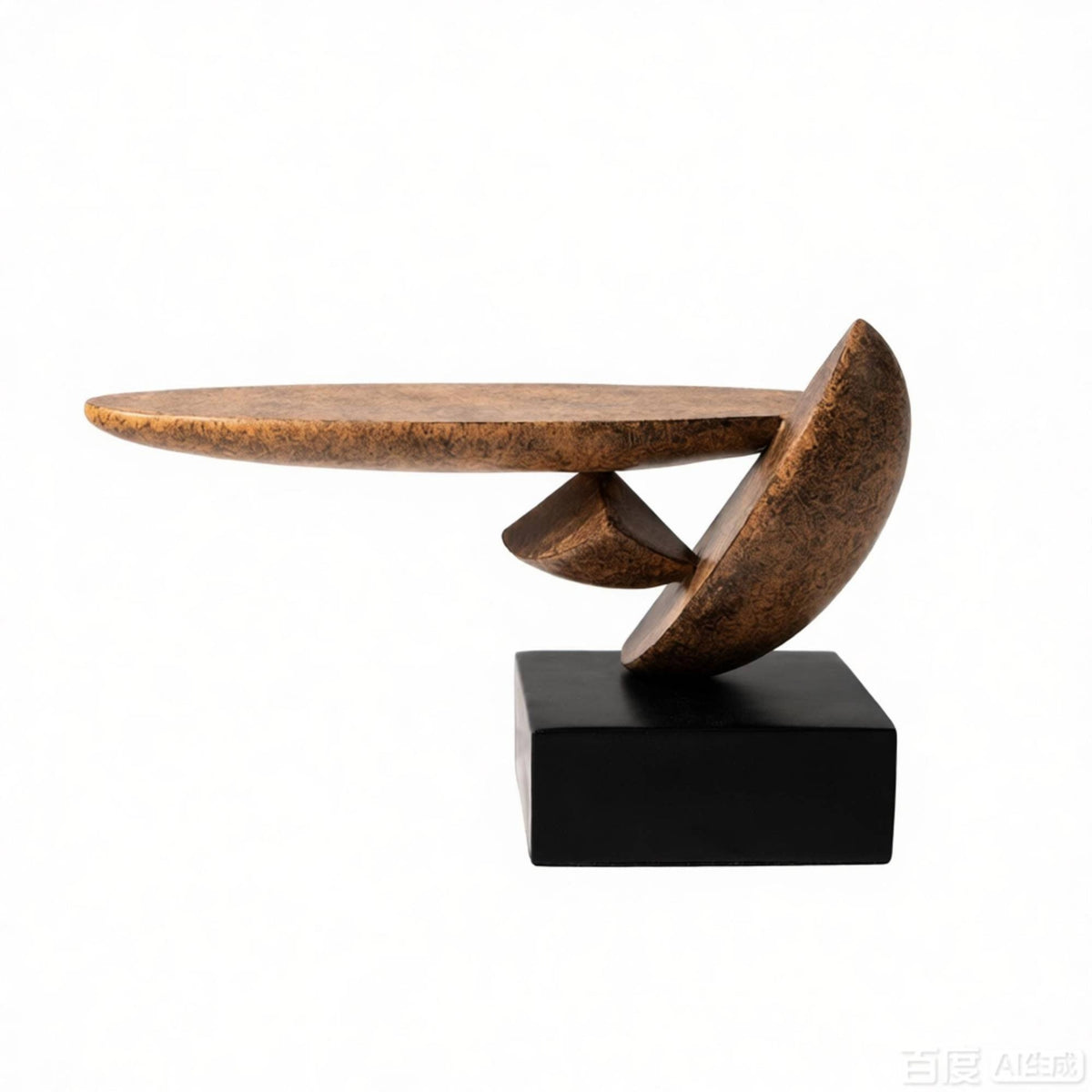 Resin Sculpture with Base Abstract Statue Modern for Entryway, Hotel Lobby