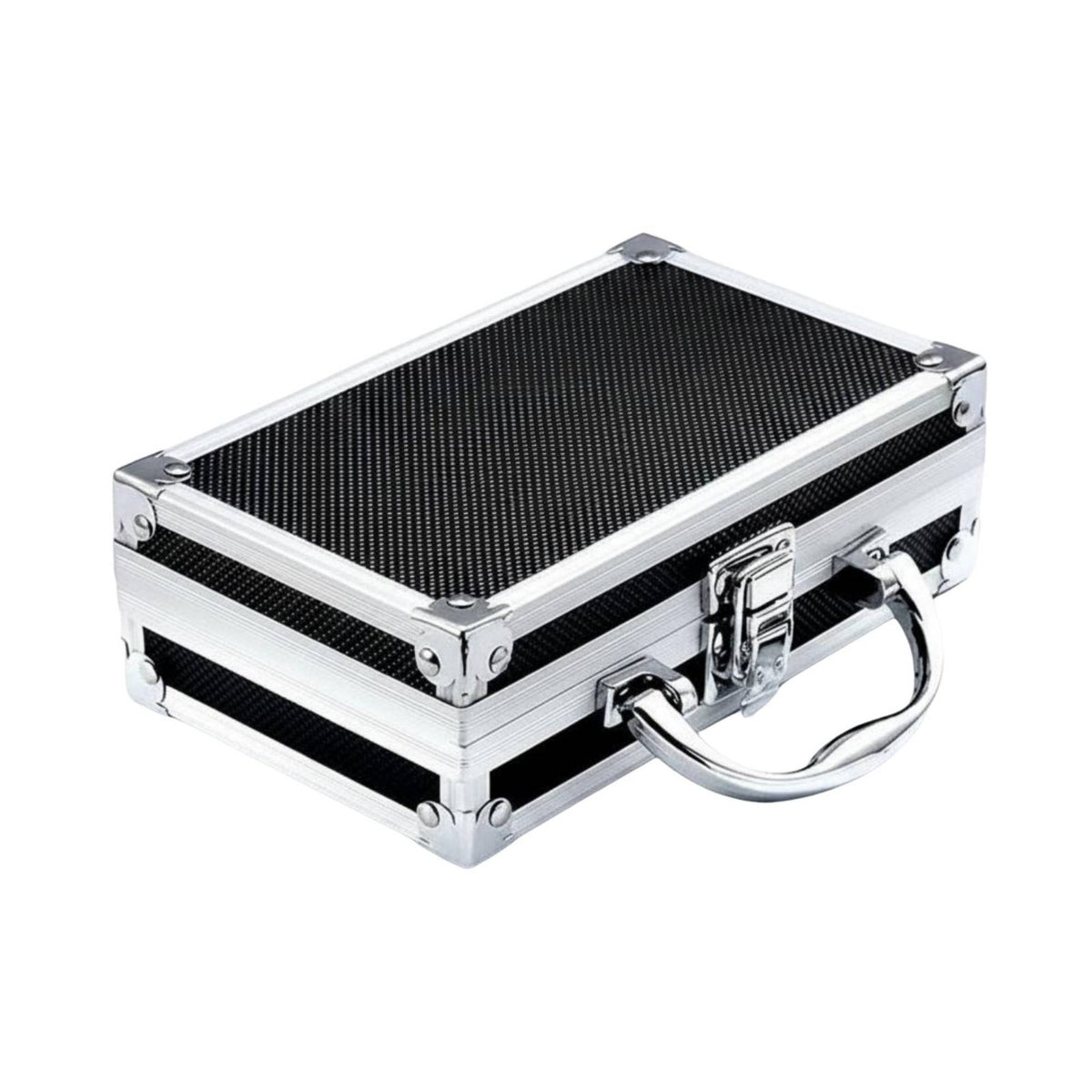 Aluminum Tool Case Large Capacity Locking Aluminum Case Foam Padded Interior Storage Container for Travel
