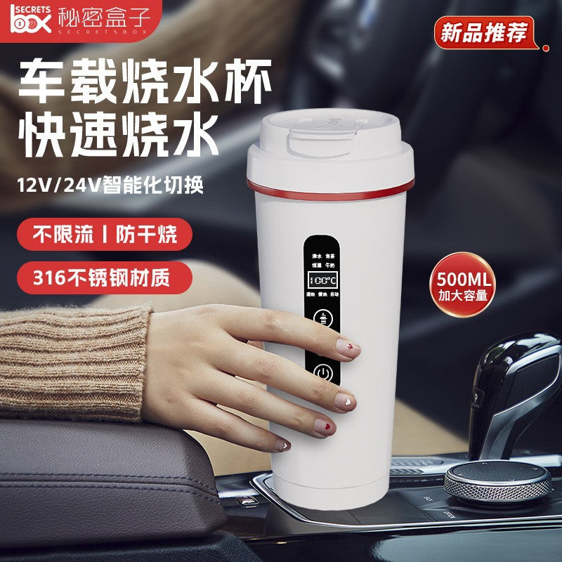 Car Heating Cup 2024 New Model 12V 24V Universal USB Insulated Integrated Heating Water Cup for Trucks
