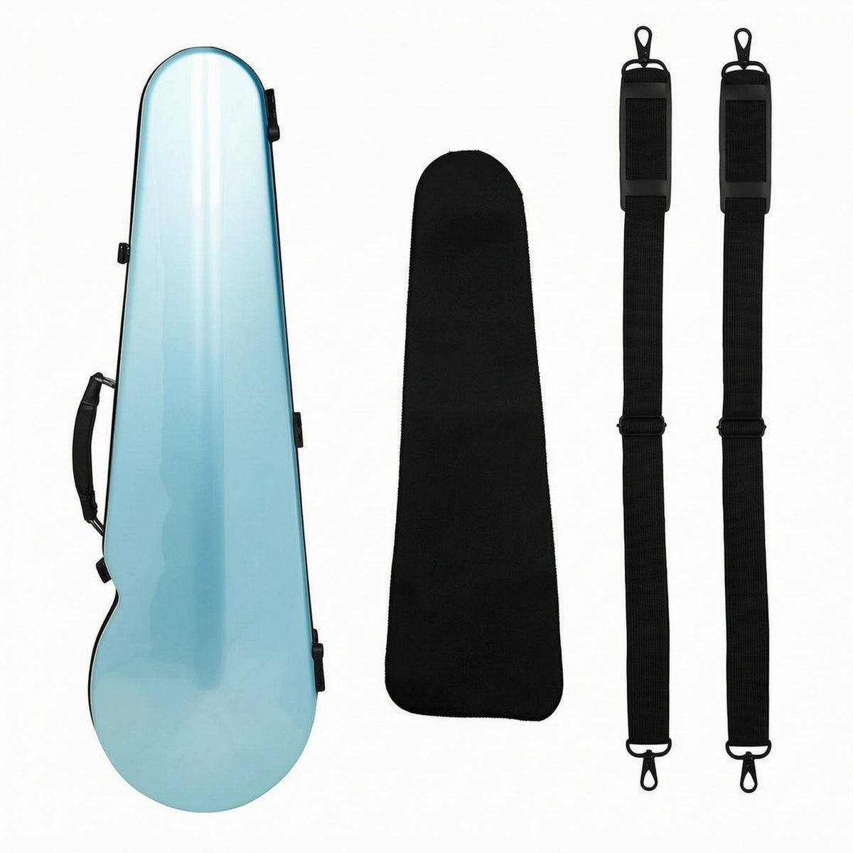 Carbon Fiber 4/4 Violin Case Lightweight Musical Gear Side Handle