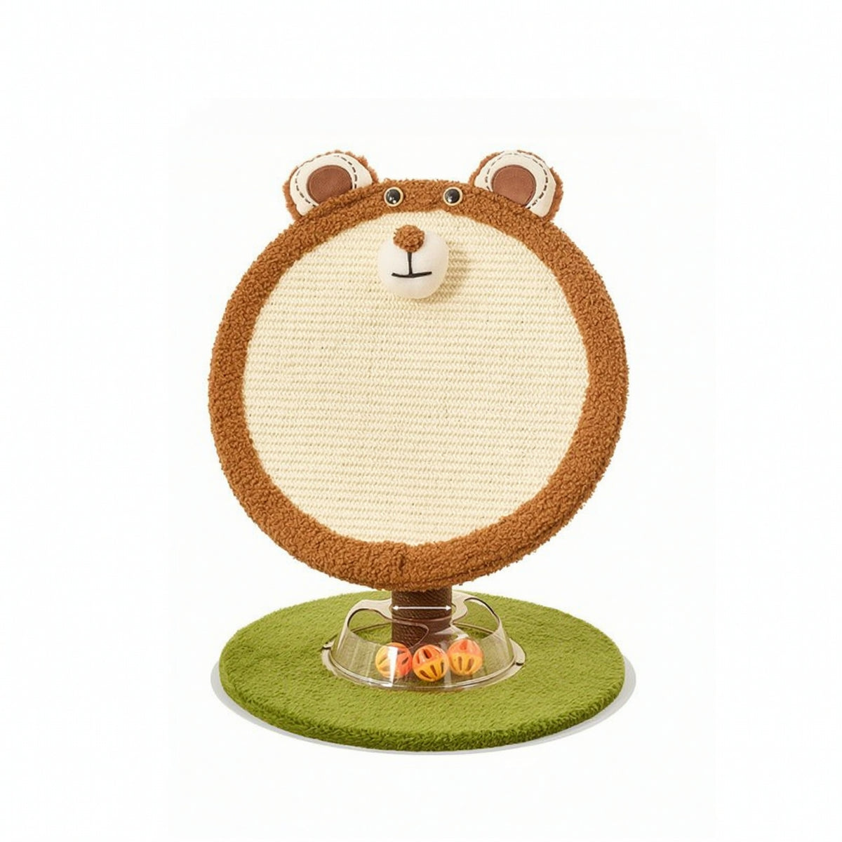 Cat Scratcher with Toy Balls Compact Cat Scratching Board Large Furniture for Living Room
