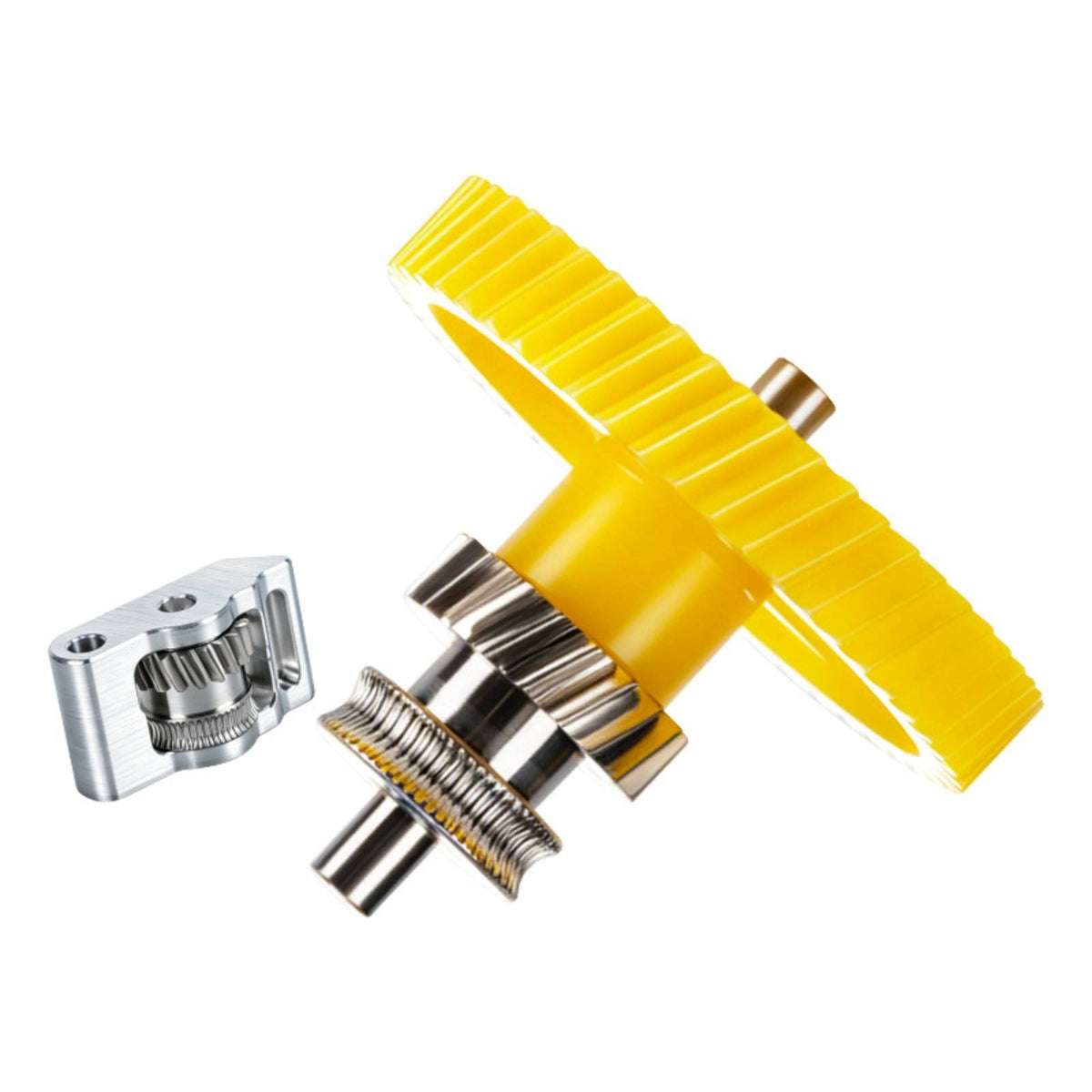 Extruder Gear Assembly Hardened Steel Drive Gear Printer Feeder Component Wear-Resistant Long Service Life