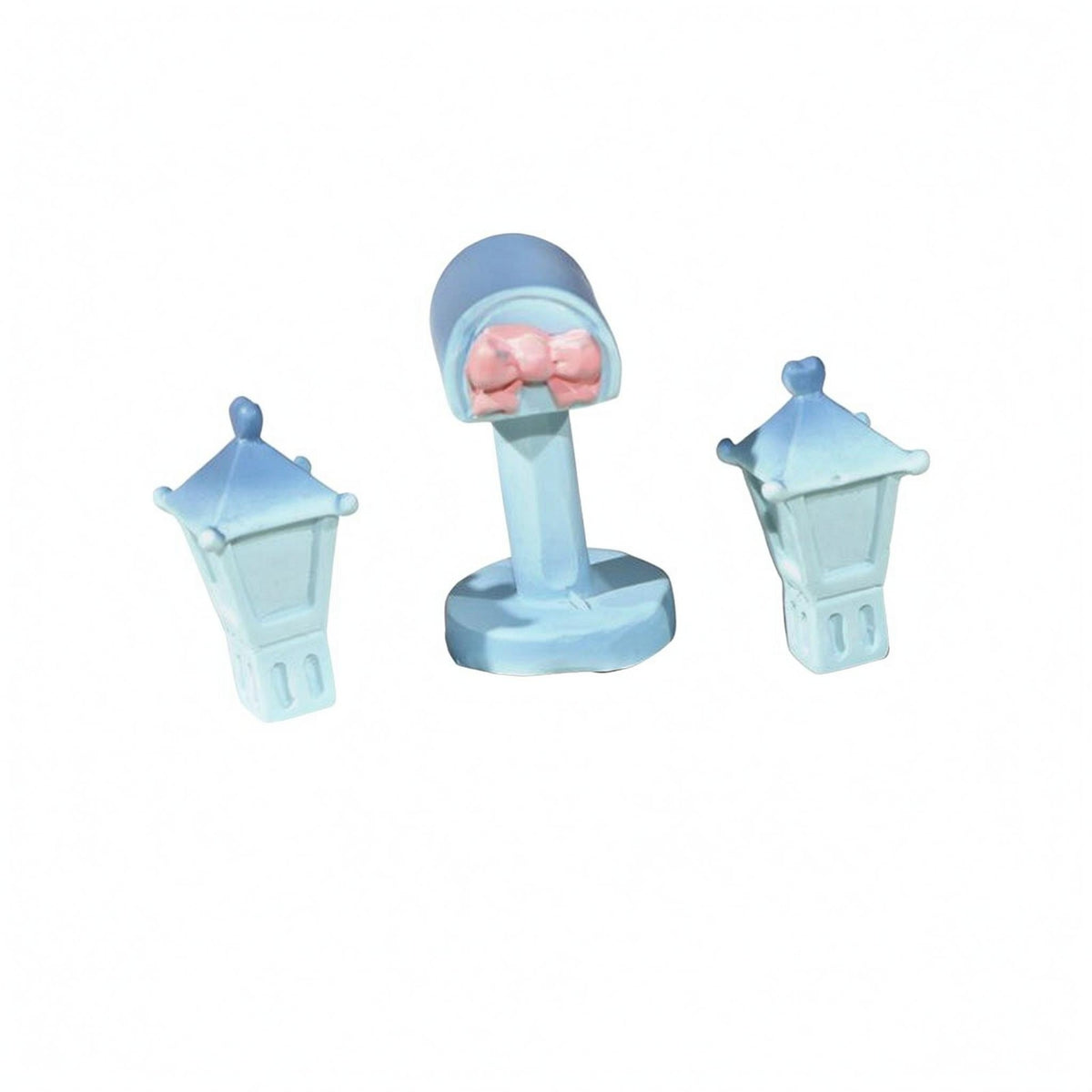 3 Pieces Mailbox-Style Street Lamp DIY Pathway Lantern Wear-Resistant