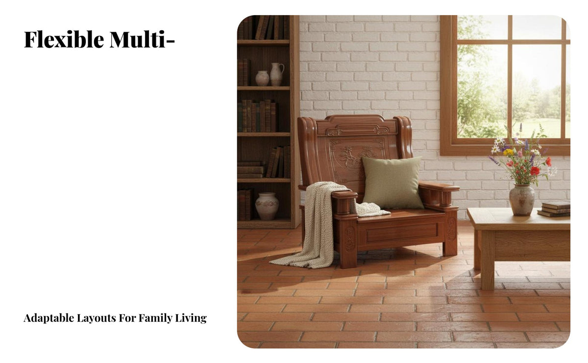hardwood Wood Construction Carved Frame Couch configurable configuration Traditional living room design Room Furniture High spine supportrest Sofa Set Ergonomic ergonomic comfort for Families, homeowners, Apartment Dwellers, Home, spaciousplanplan areas