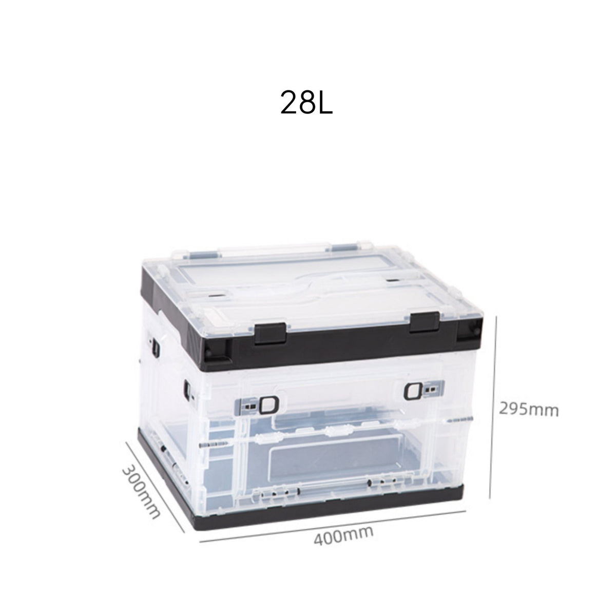 Clear Sideaccessible Bin Easy Reach Collapsible Closet Organizer for Logistics