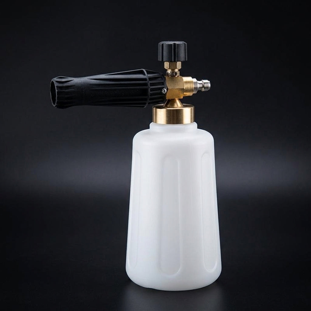 Car Cleaning Kit for a Professional Wash, High Pressure Foam Sprayer with Adjustable Nozzle, Large 1.5L Dispenser Bottle, Copper Foam Lance Pot