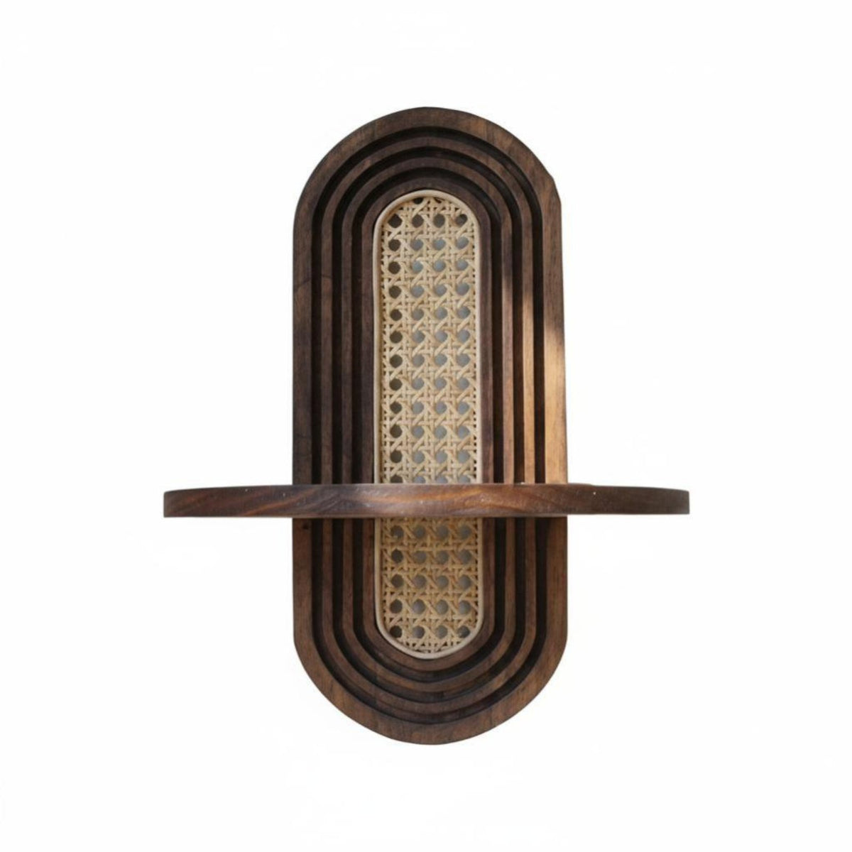 Vintage Wooden Display Unit French Country appeal Wall Shelf Decorative Accent Sturdy for Decor aficionados, Homeowners