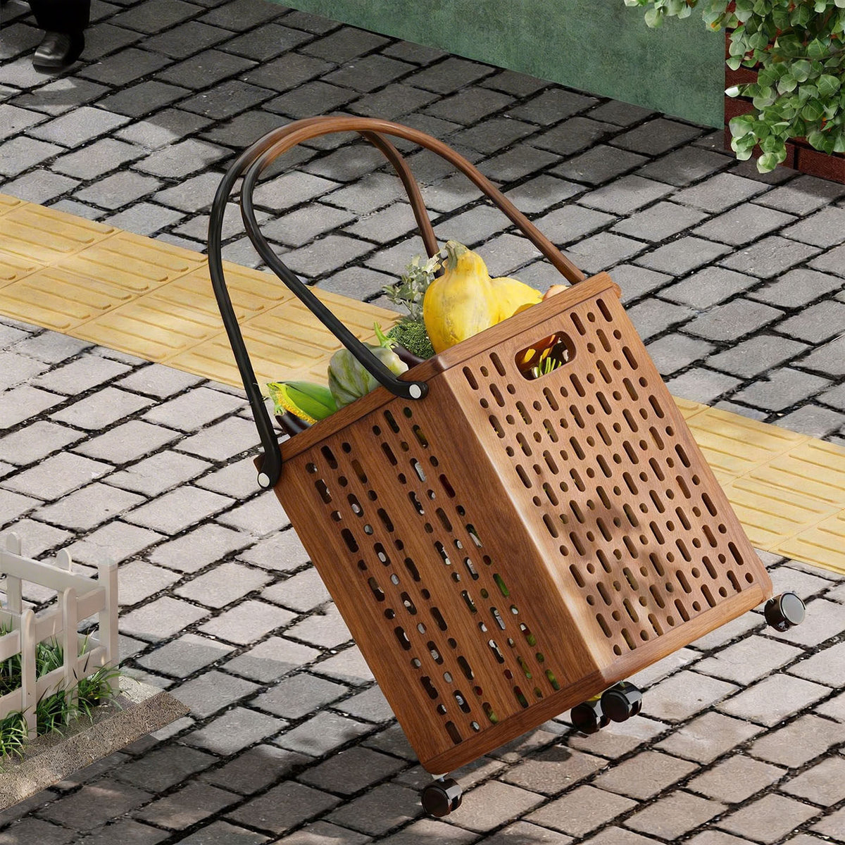 Shopping Cart with Handle for Home and Store Use