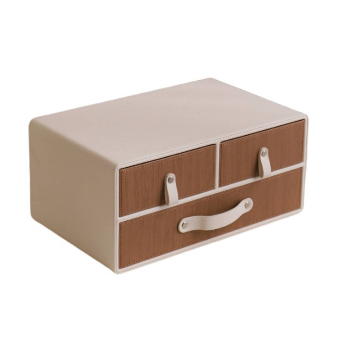 Desktop Makeup Box with Drawers particleproof Design for Dressing Table, Bedroom