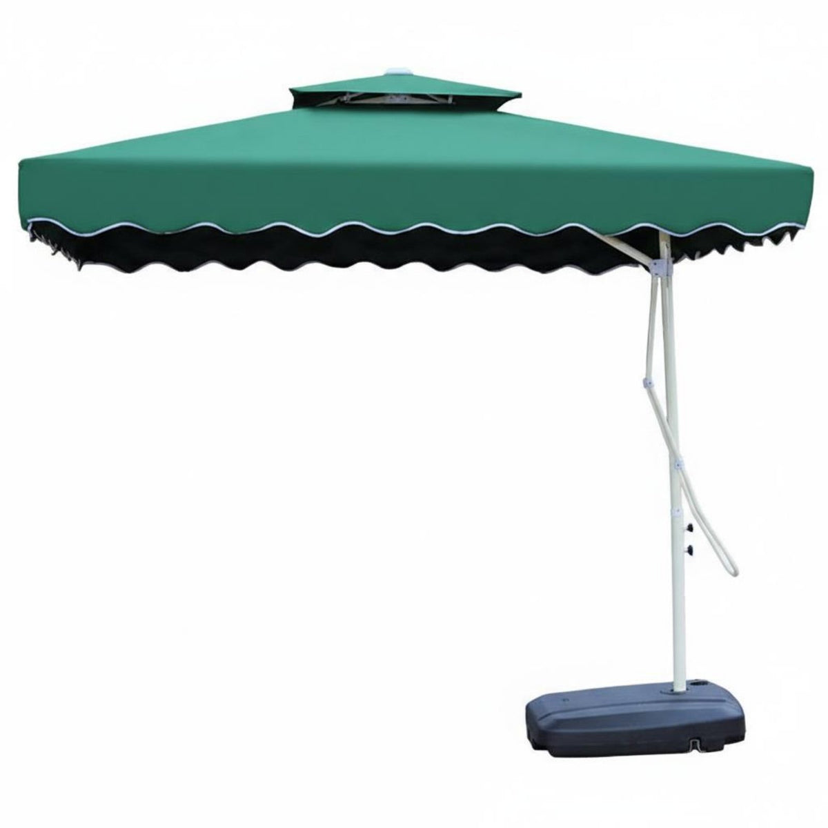 Heavy Duty Easy Open Lever Large Patio Umbrella Waterproof Square Garden Parasol for Homeowners, Business Owners, Backyard, Poolside, Balcony