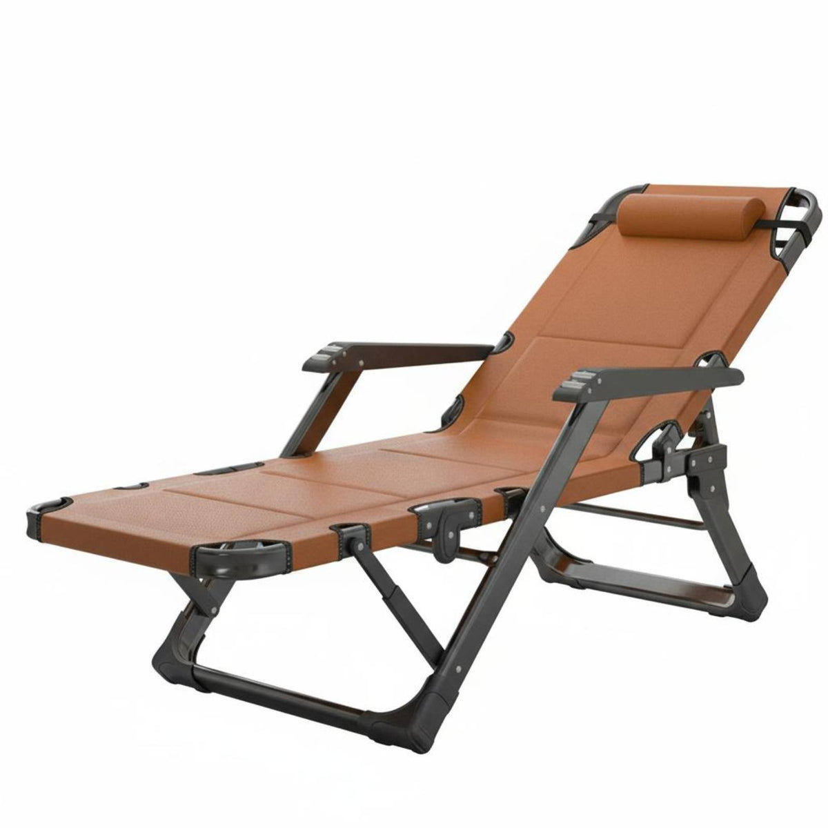 Foldable resting Cot Portable Adjustable Reclining Cot Includes Headrest Pillow