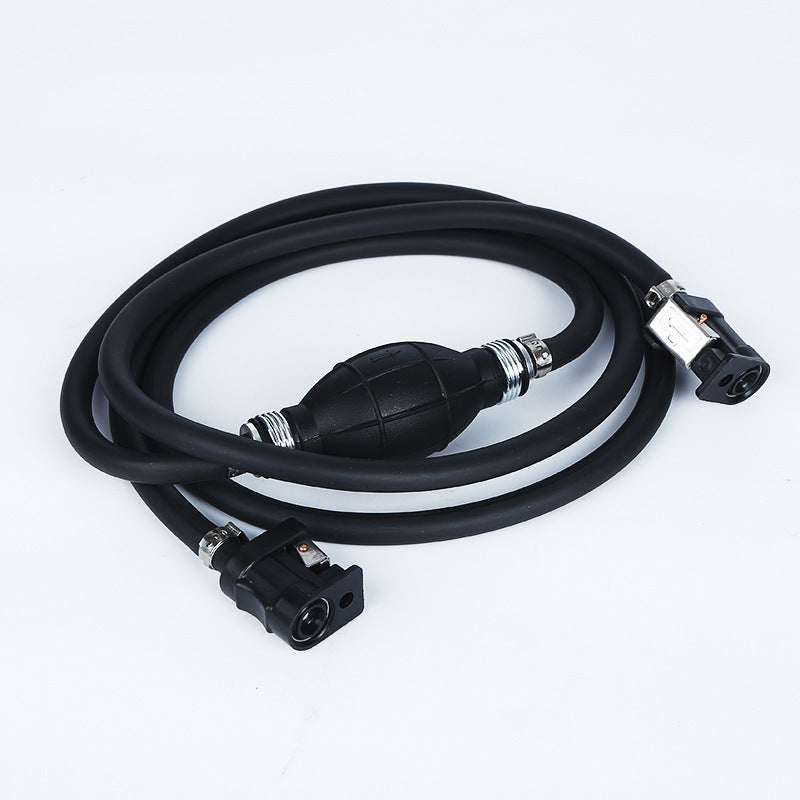 Boat Outboard Fuel Tank Hand Pump One-Way 8mm Rubber Tube Manual Pump Fuel Pump Assembly