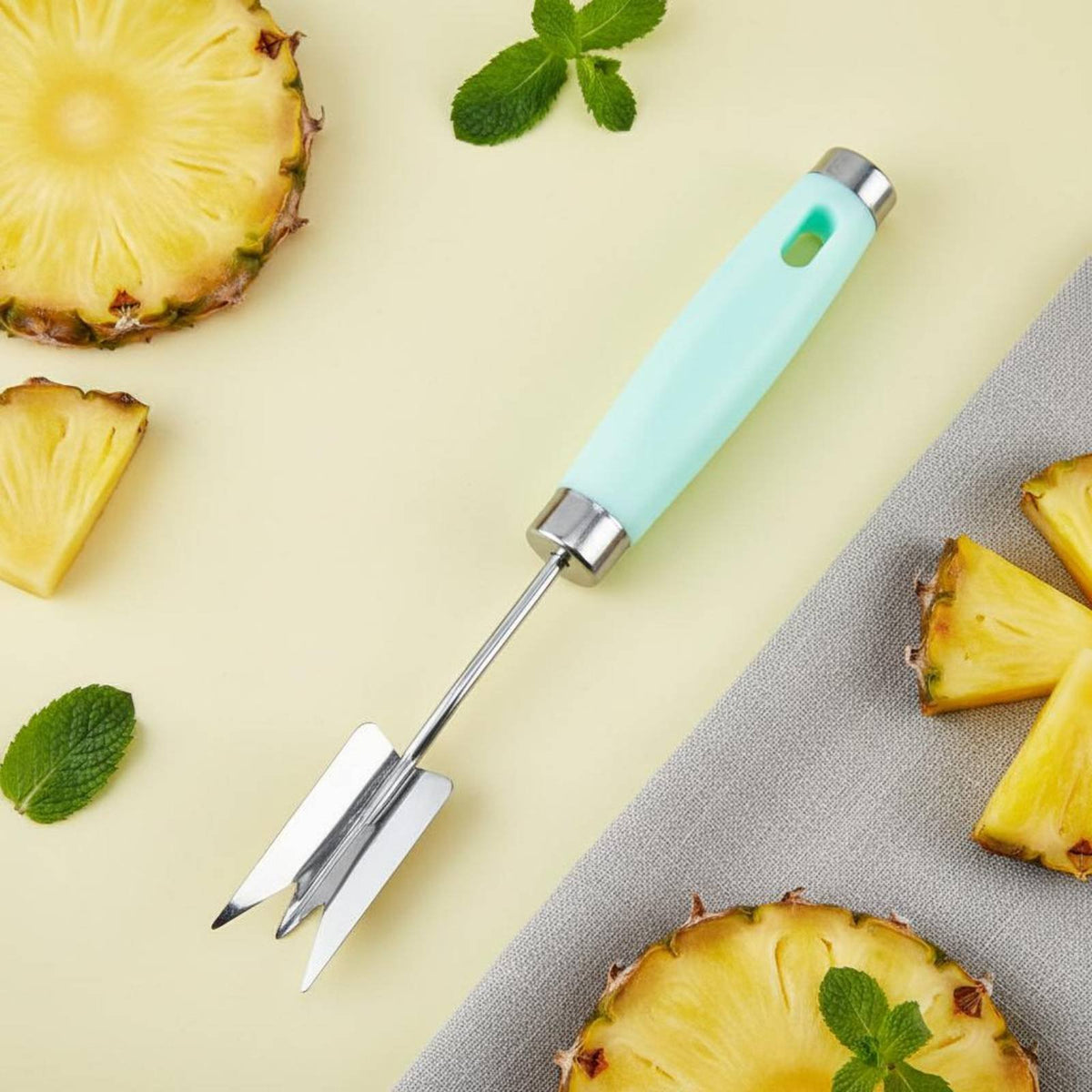 Pineapple Spot Remover Rust Resistant V-Shaped Pineapple Cutter Stainless Steel Fruit Tool Long-Lasting Kitchen Gadget Easy To