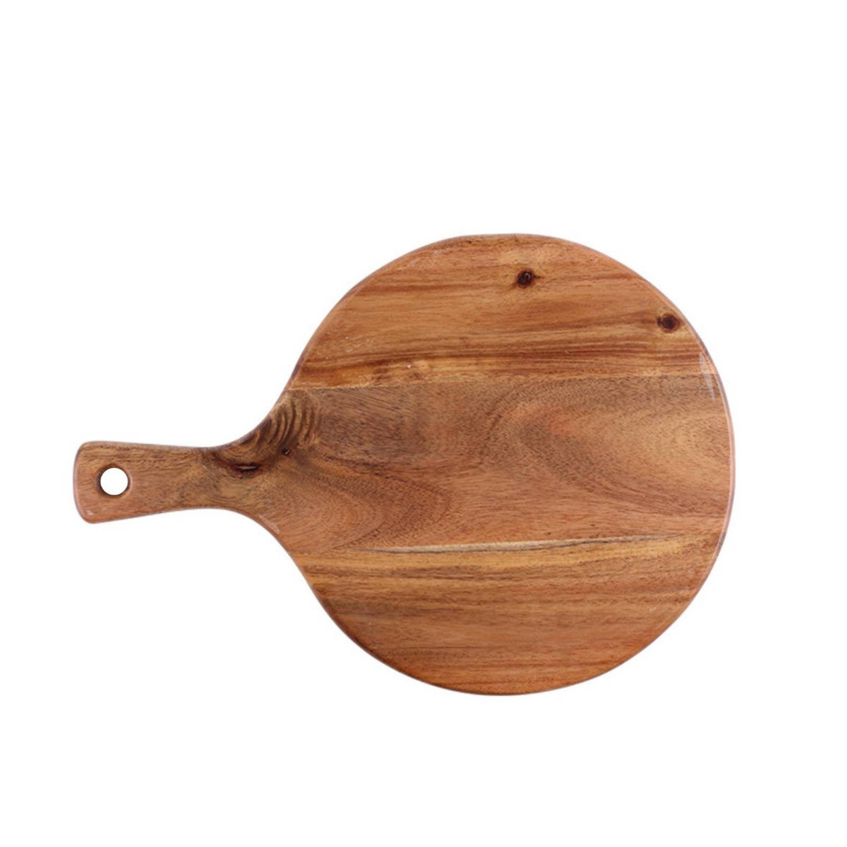 Natural Grain Wooden Serving Board with Handle Food Safe Cutting Board with Handle Long-Lasting Wooden Serving Tray Sturdy for Hosts, Home Cooks, Charcuterie, Kitchen