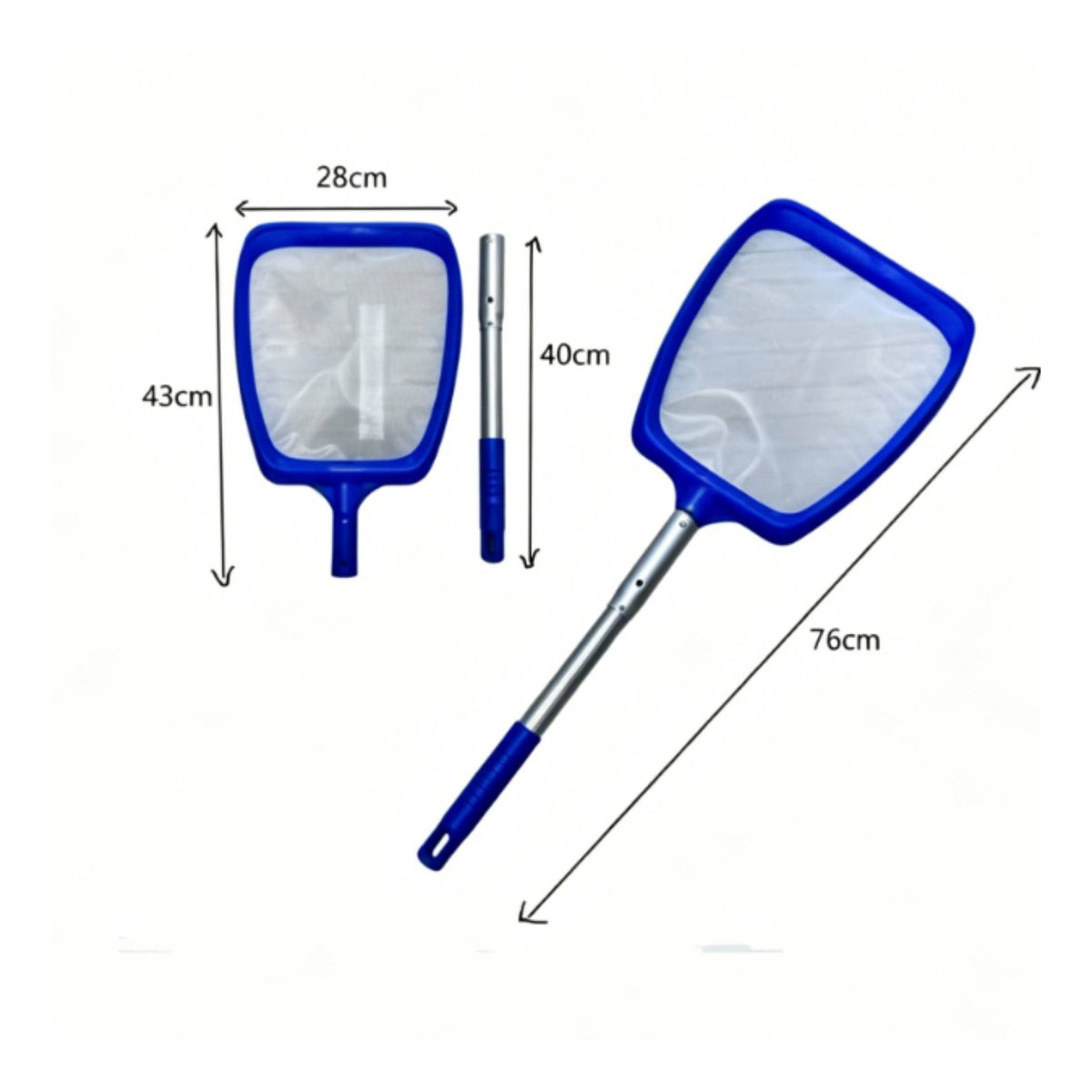 Swimming Pool Debris Rake Lightweight Pool Debris Skimmer Quick Connect for Pond