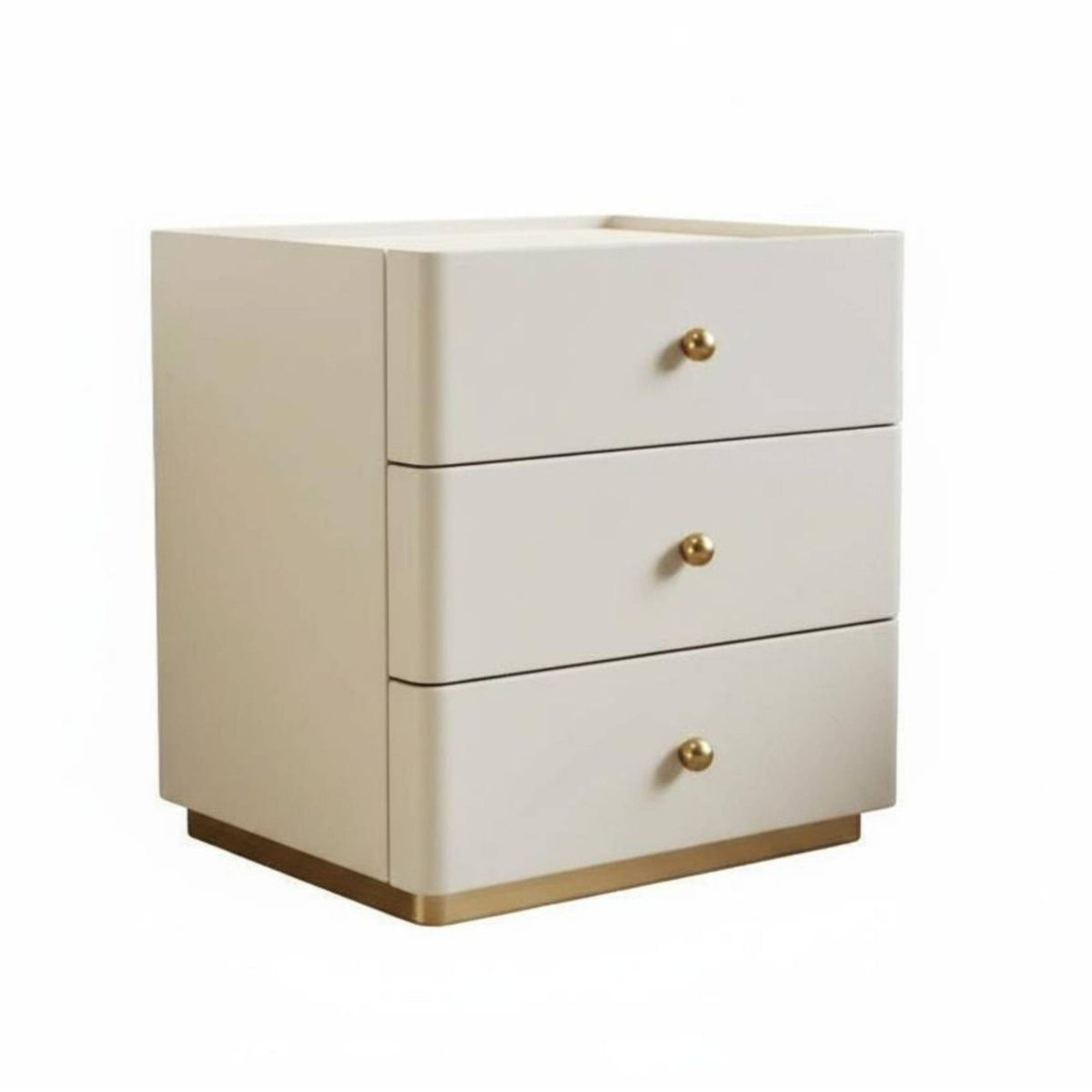 3-Drawer Chest Modern Design Bedside Table Easy to Clean for Entryway, Hallway