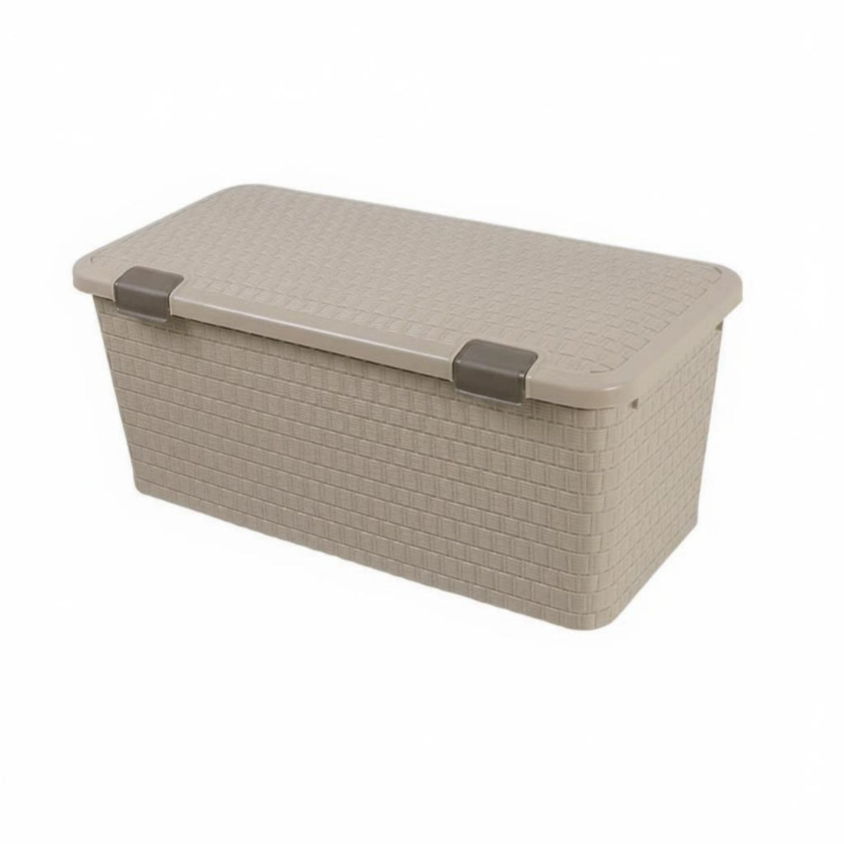 Lidded Storage Bin Under-Bed Fit Lidded Box Set With Lids for Students, Families