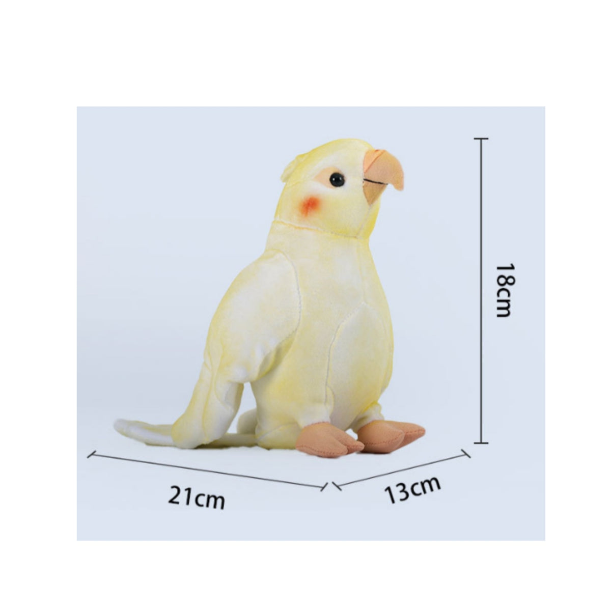 Soft Parrot Colorful Parrot Stuffed Animal Stuffed Bird Soft Toy Cuddly for Children, Nursery, Claw Machine