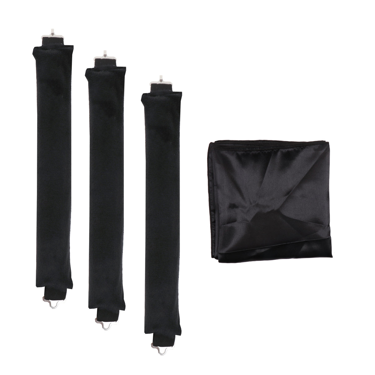 Black / 3 PCS with Scarf