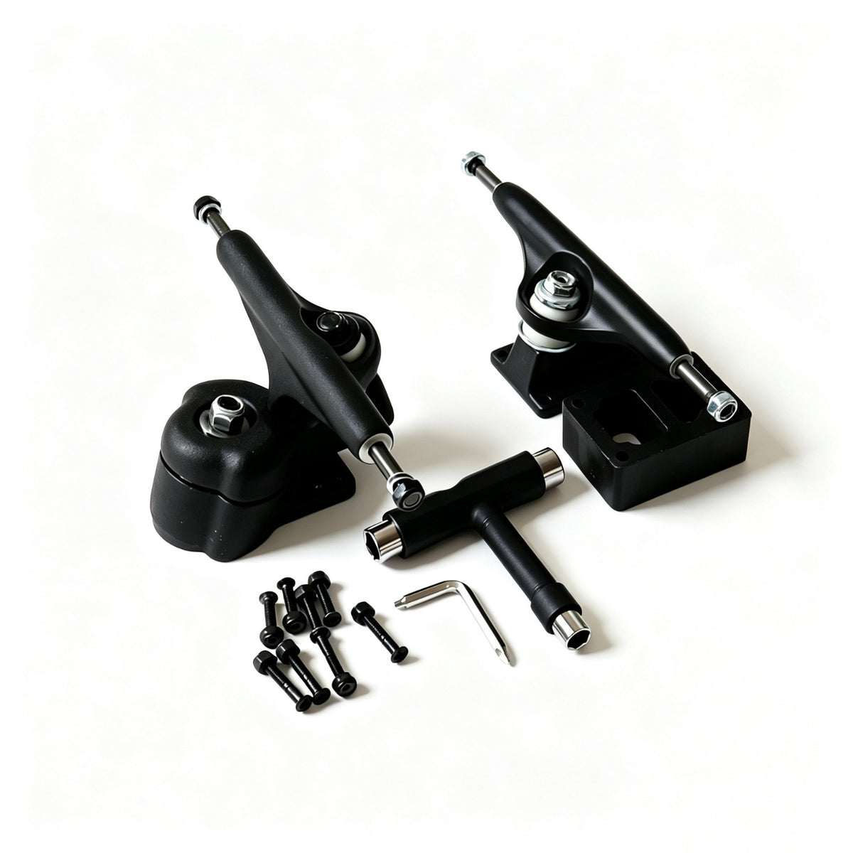 2 Pieces Adjustable Skateboard Trucks Spring-Steered Trucks Board Sport Equipment Angled