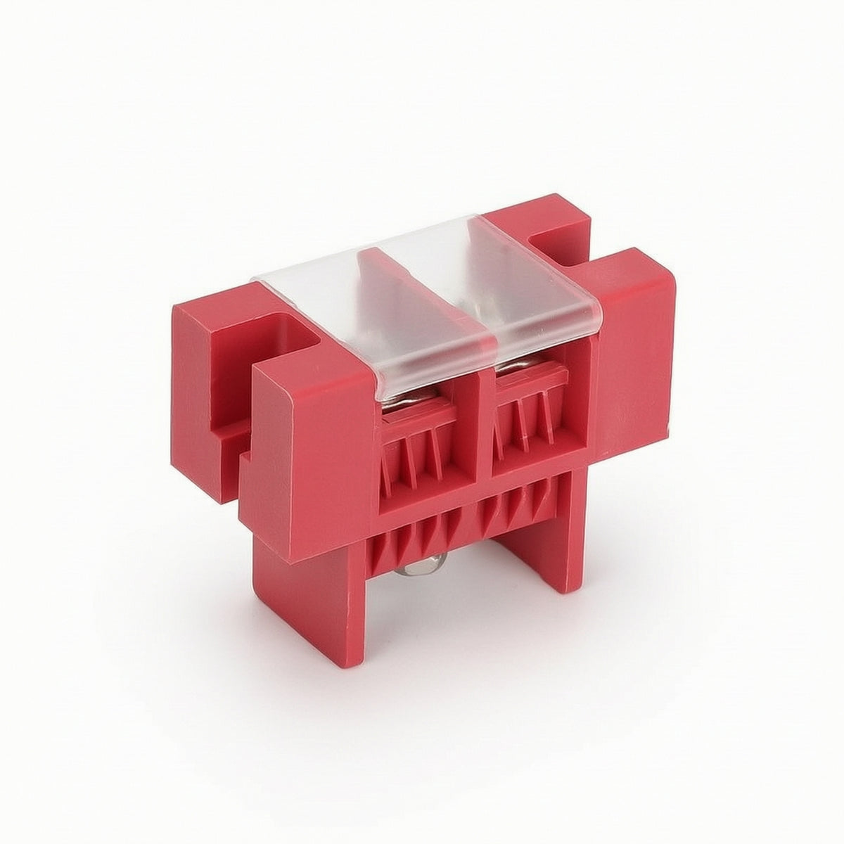 Transparent Through-Wall Terminal Block with Cover Clear Fence Terminal Block Insulated Connector Screw for Electricians