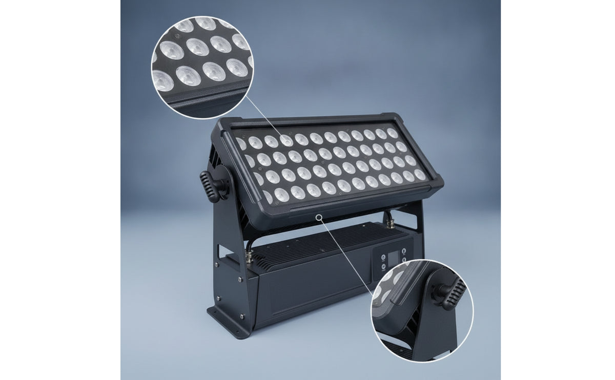 Waterproof Floodlight with Adjustable Bracket IP65 Floodlight with Mounting Bracket Compact Flood Light Weatherproof for Landscape, Stage