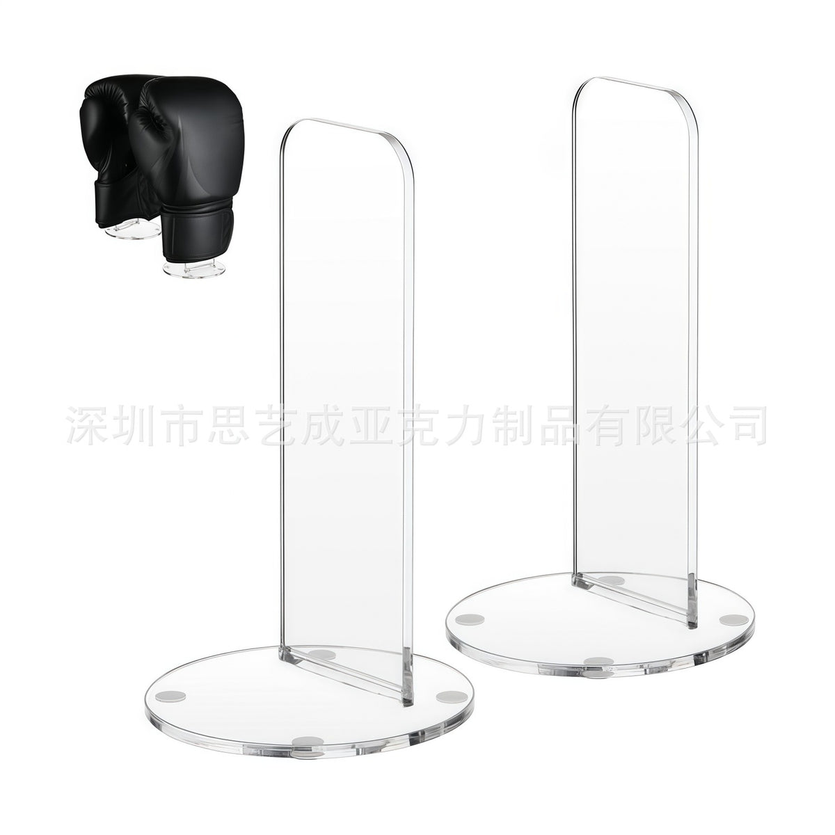 Vertical Acrylic Glove Display Stand for Signed Memorabilia