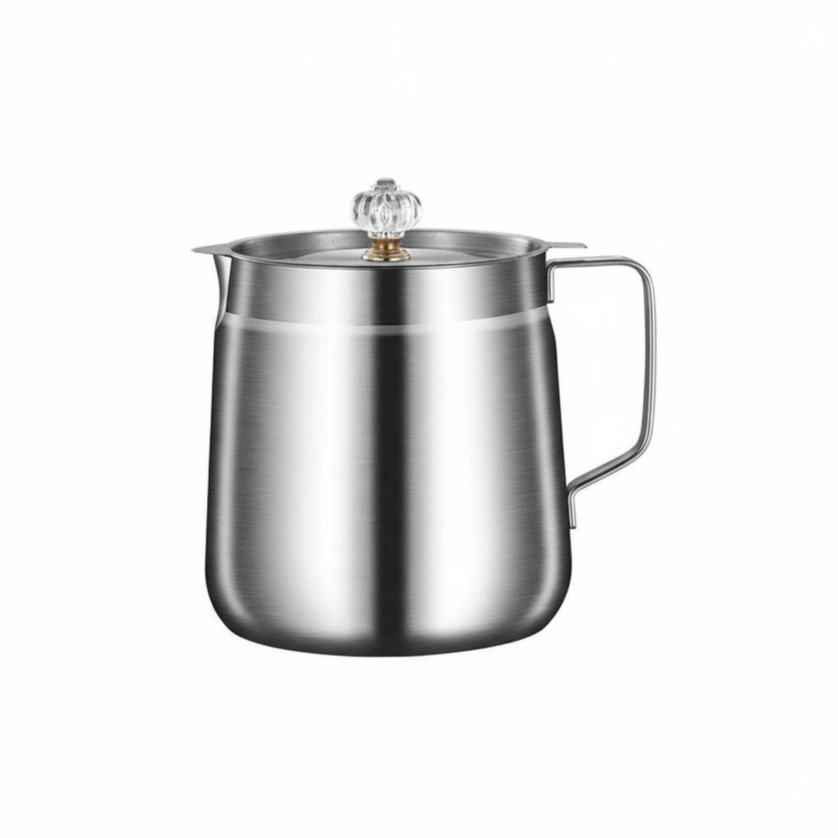 Stainless Steel Oil Strainer Pot Large Capacity Strain Can Meat Pan Drippings Container with Strainer