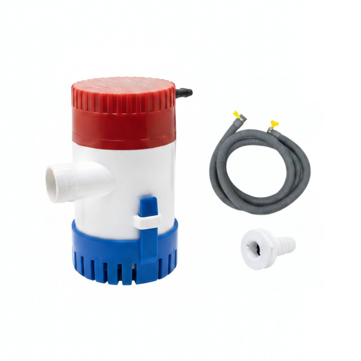 Black Power Lead 12V Bilge Pump Cylindrical Body 12v Bilge Pump Hose Kit