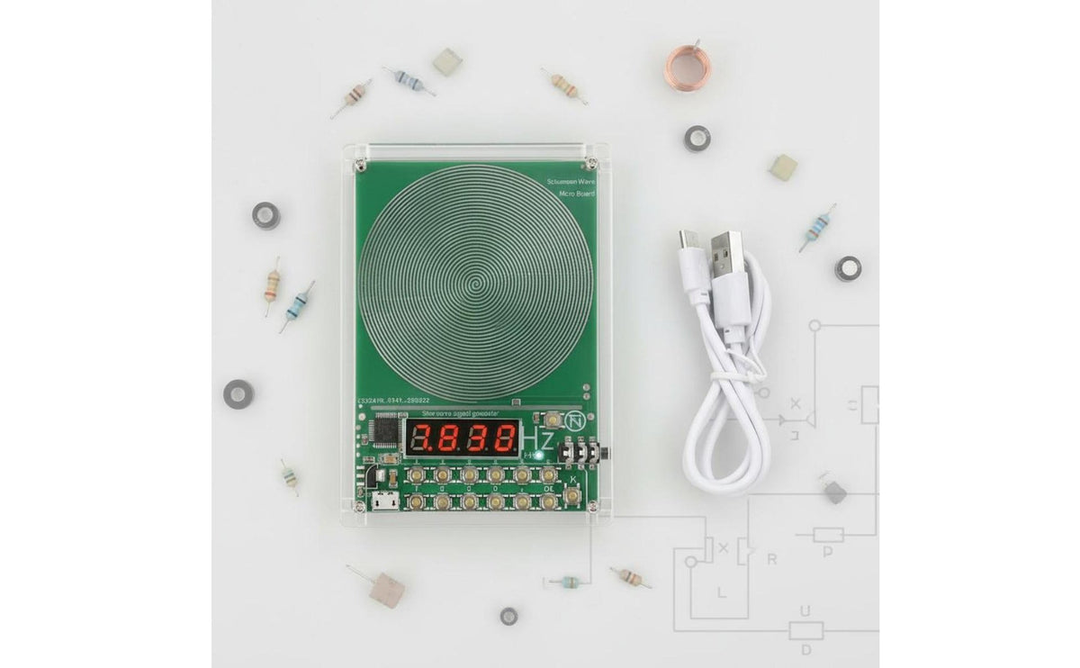 Harmonic Oscillator Wave Generator Digital Display Sine Wave Generator Push Button Control Electronic Module for Meditation, Audio Visual Improvement
