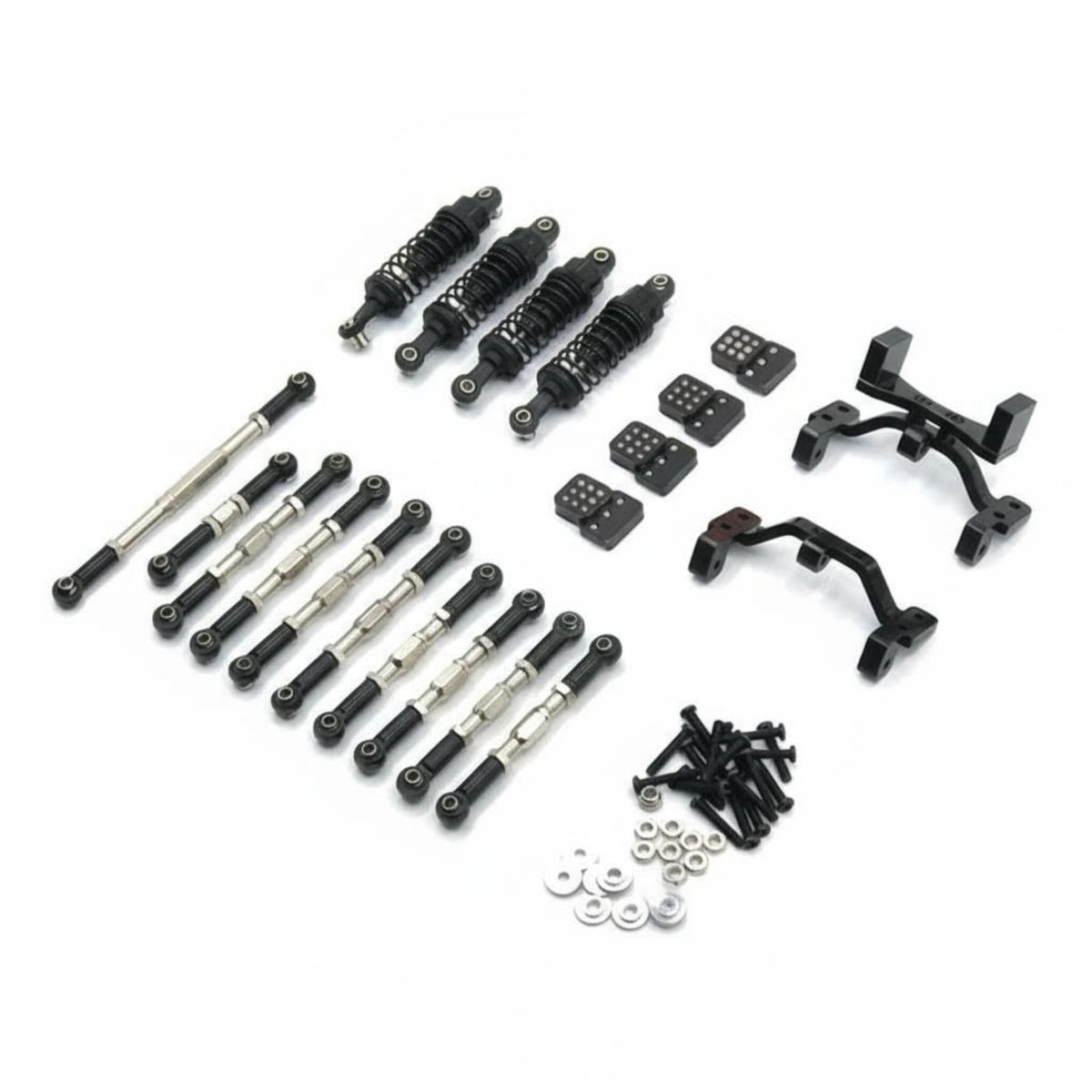 WPL C24 Improved Performance Metal Link Rod Shock Absorber Kit