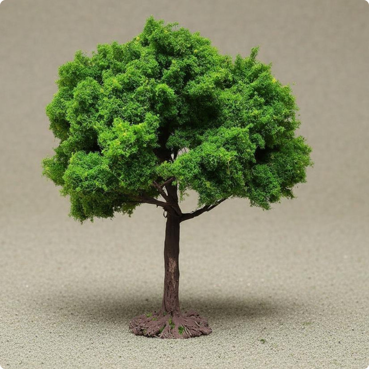 Model Roadside Tree Realistic Fidelity Wire Trunk Tree Flexible Branches