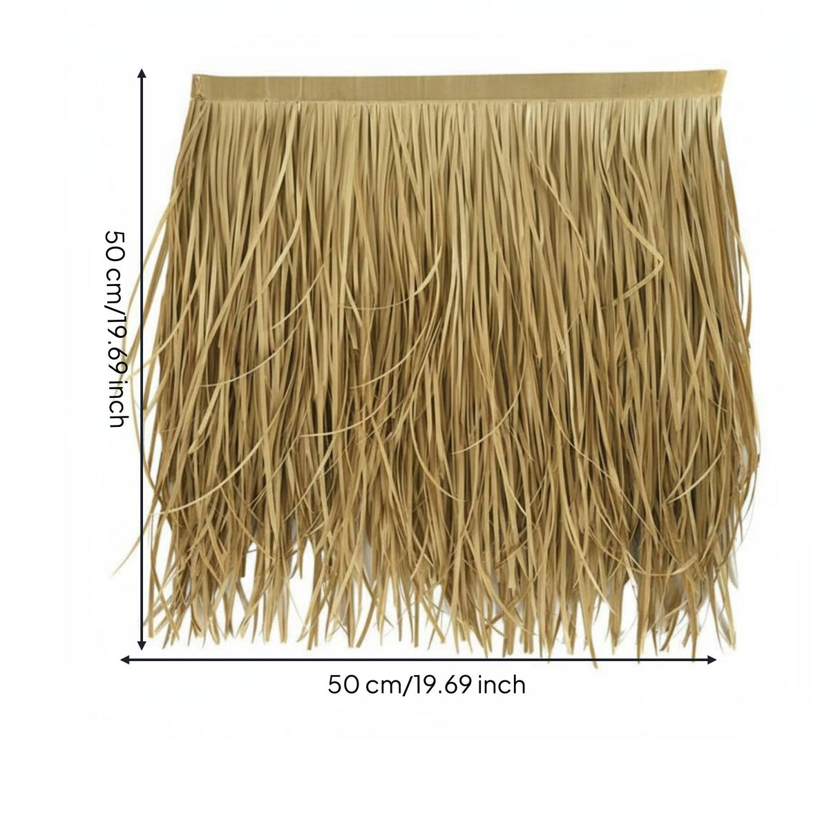 Plastic Thatch Tile Fireproof Synthetic Straw Roofing Long-Lasting for Patio