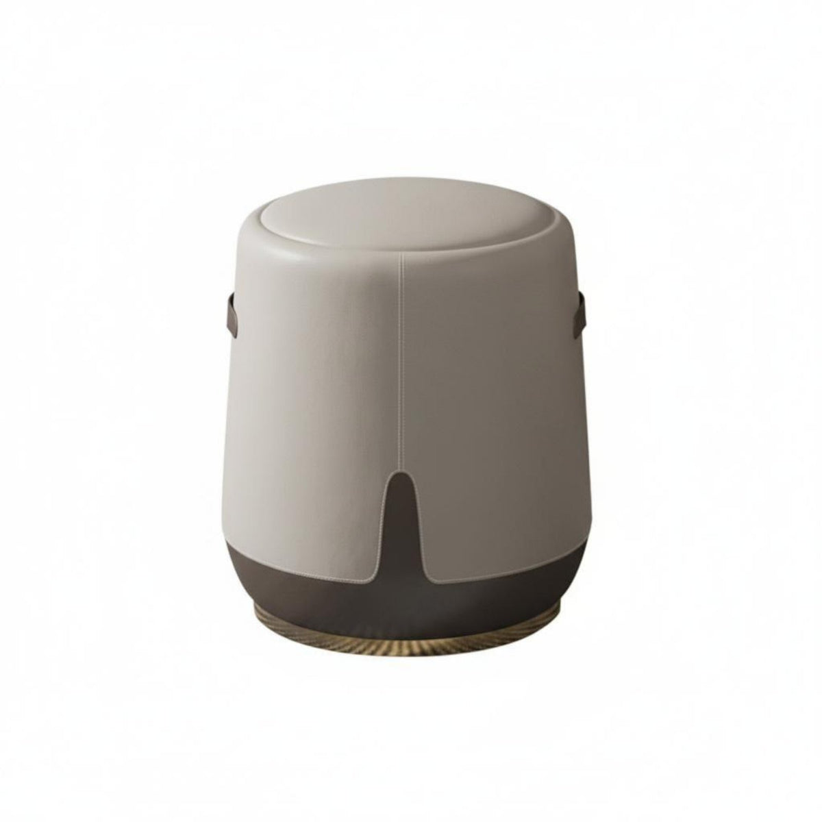Round Stuffed Ottoman Padded Top Three-Legged Round Seat adaptable