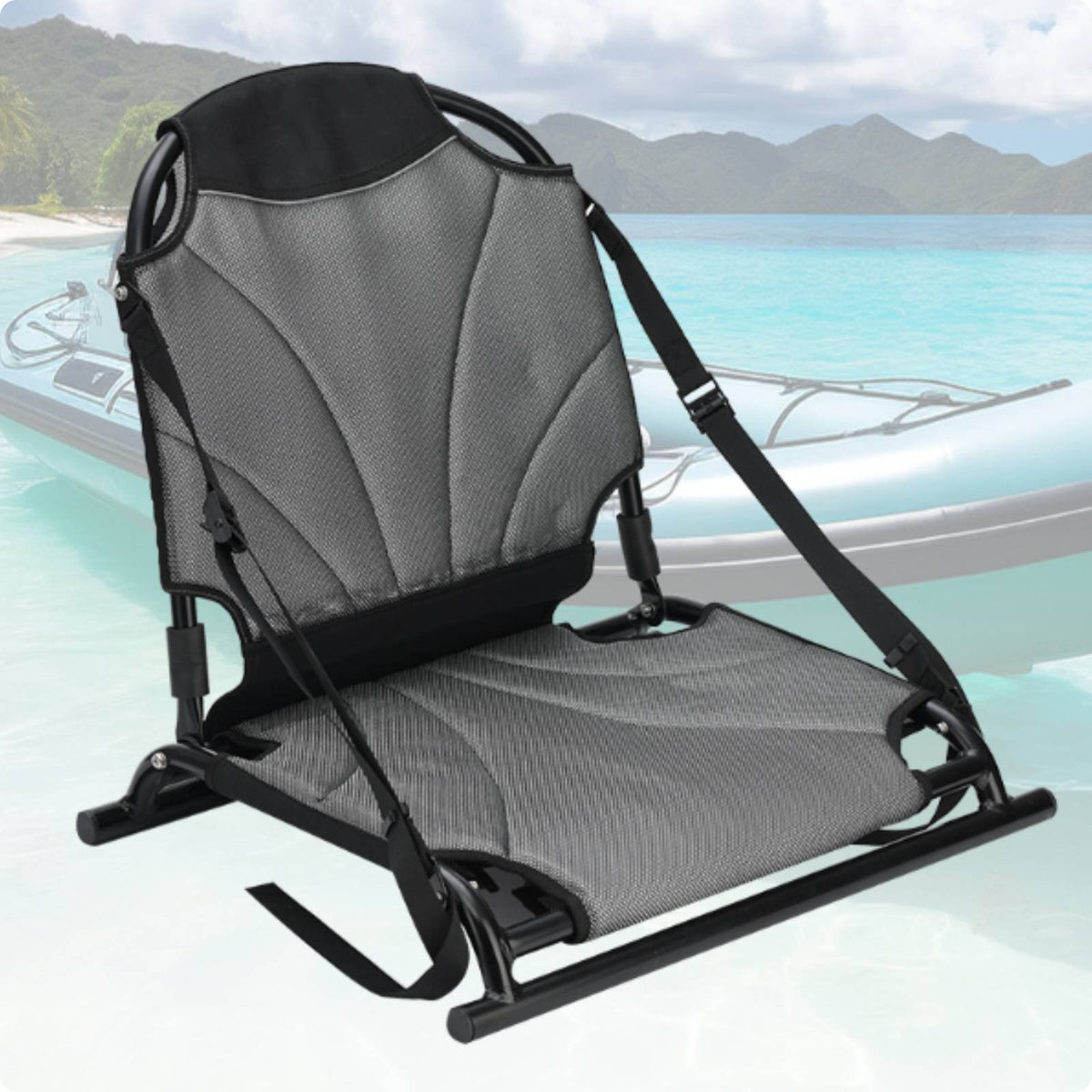 Kayak Seat Collapsible Paddle Board Seat Metal Frame for Kayaks