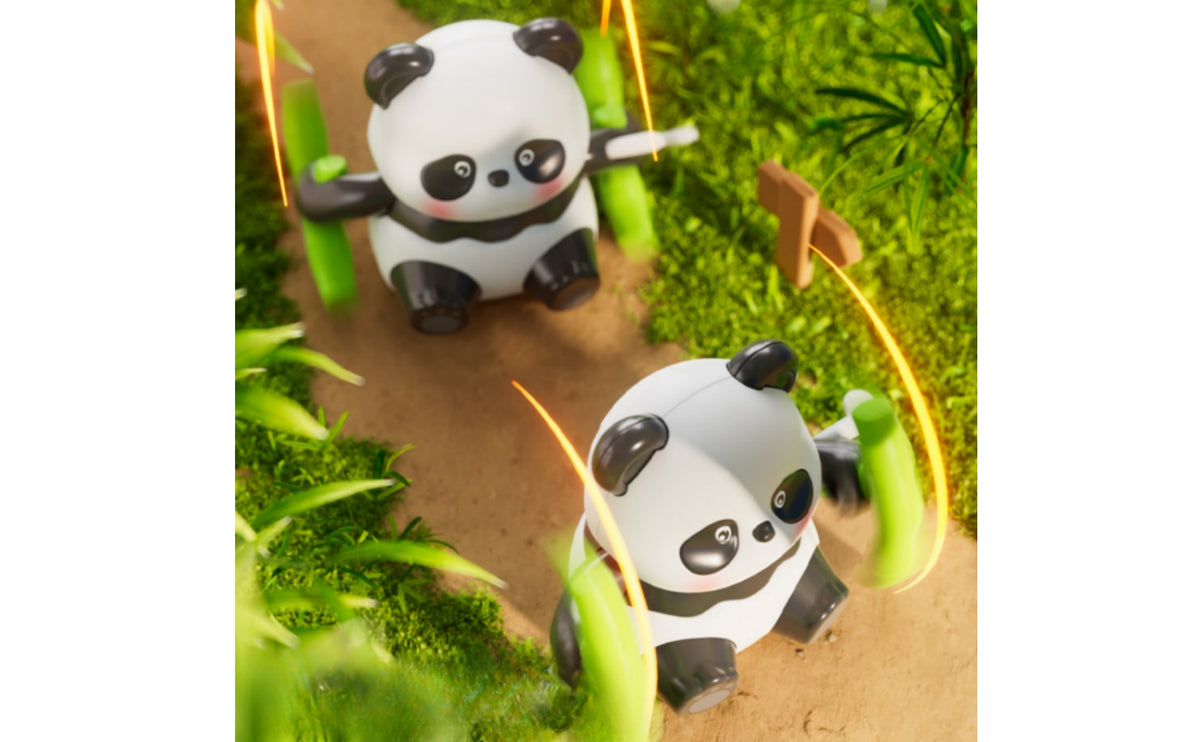 Battery-No-Battery Wind-up Panda Toy Plastic Wind-up Panda Toys Mechanical Compact for Toddlers, Kids, Playroom, Daycare