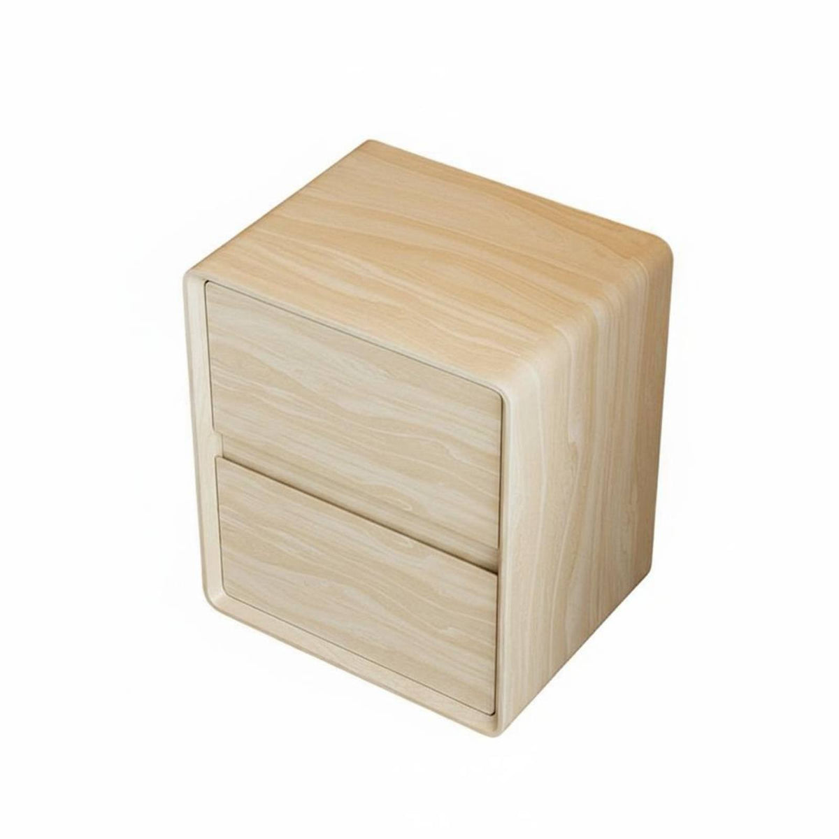 Curved Single-Drawer Cabinet Minimalist & Design Nightstand adaptable Use