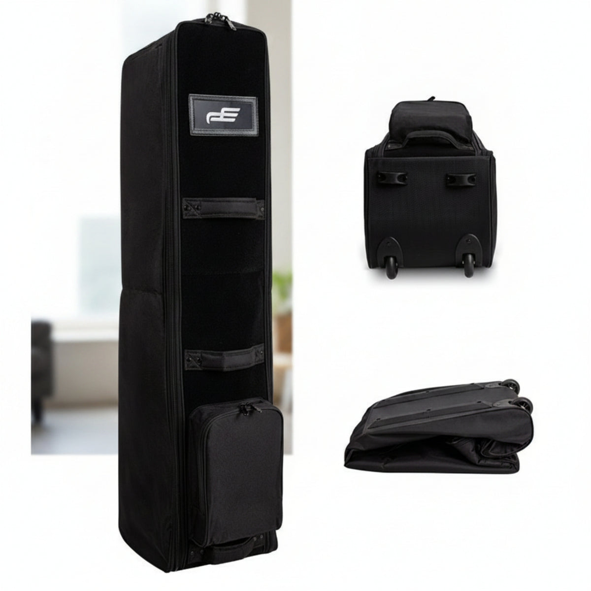 Wheeled Golf Airline Transport Bag Foldable Golf Travel Bag with Wheels Safeguarding Long-Lasting for Young