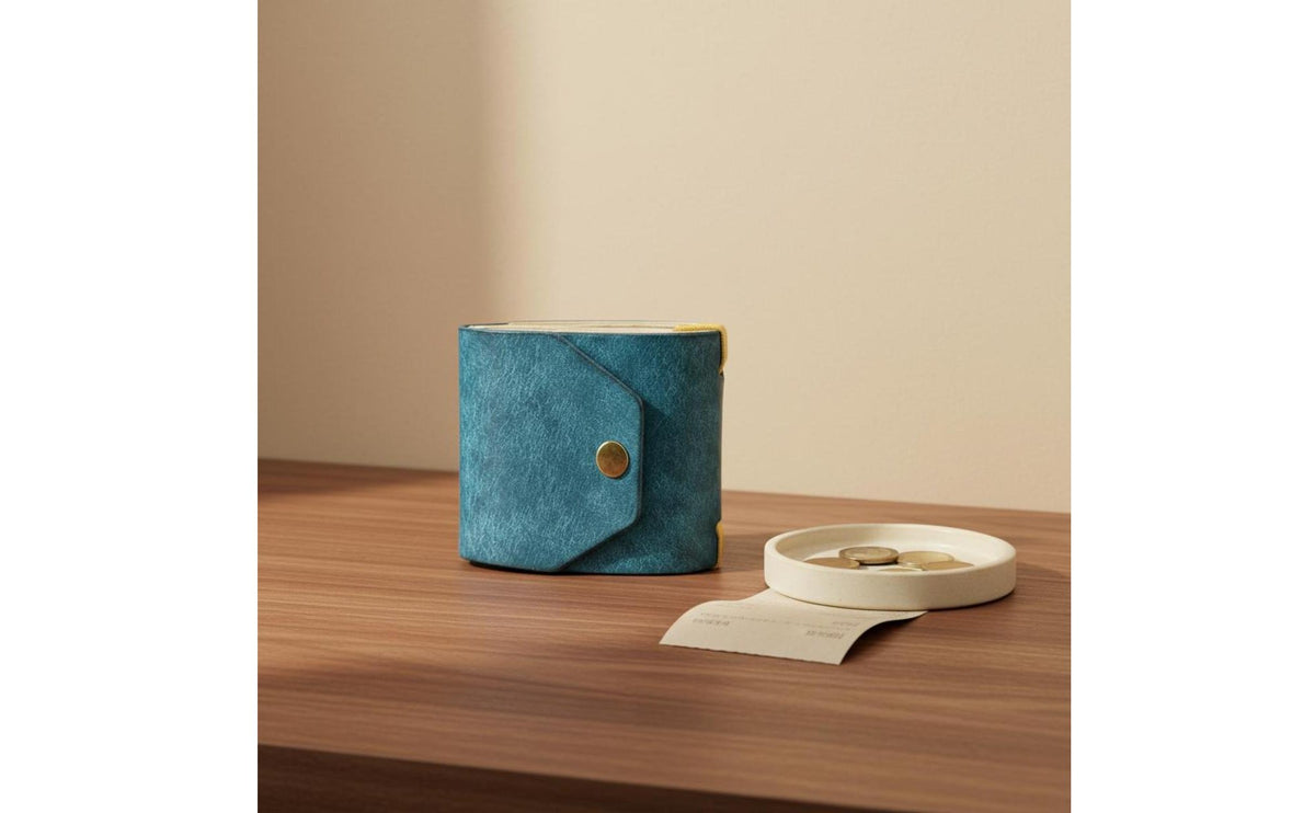 Secure Snap Closure Money Wrap Wallet Long-Lasting Material Fast Retrieval Currency Holder Lightweight Compact Leather Wallet for Travel