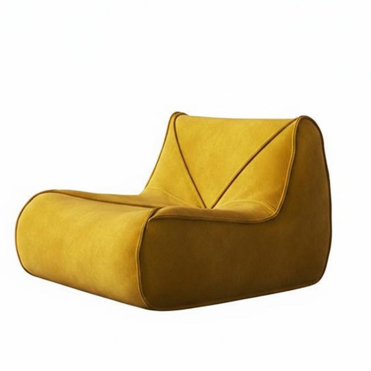 Frosted Fabric Finish Caterpillar Chair Minimalist Design Modern Foam-Filled Lounger interlocking Block design Single Sofa No Assembly Required for Young Adults, Interior Designers, Bedroom, Lounge Area, perusing corner, Apartment