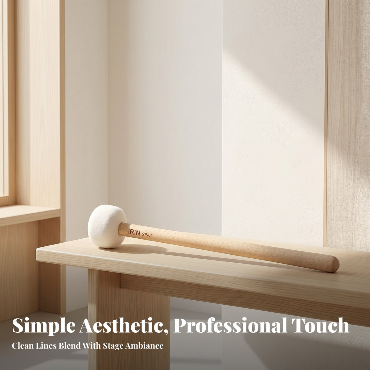 Rounded End Felt Head Singing Bowl Mallet Lightweight Singing Bowl Mallet Easy to Use Spiritual Practice Tool Meditation