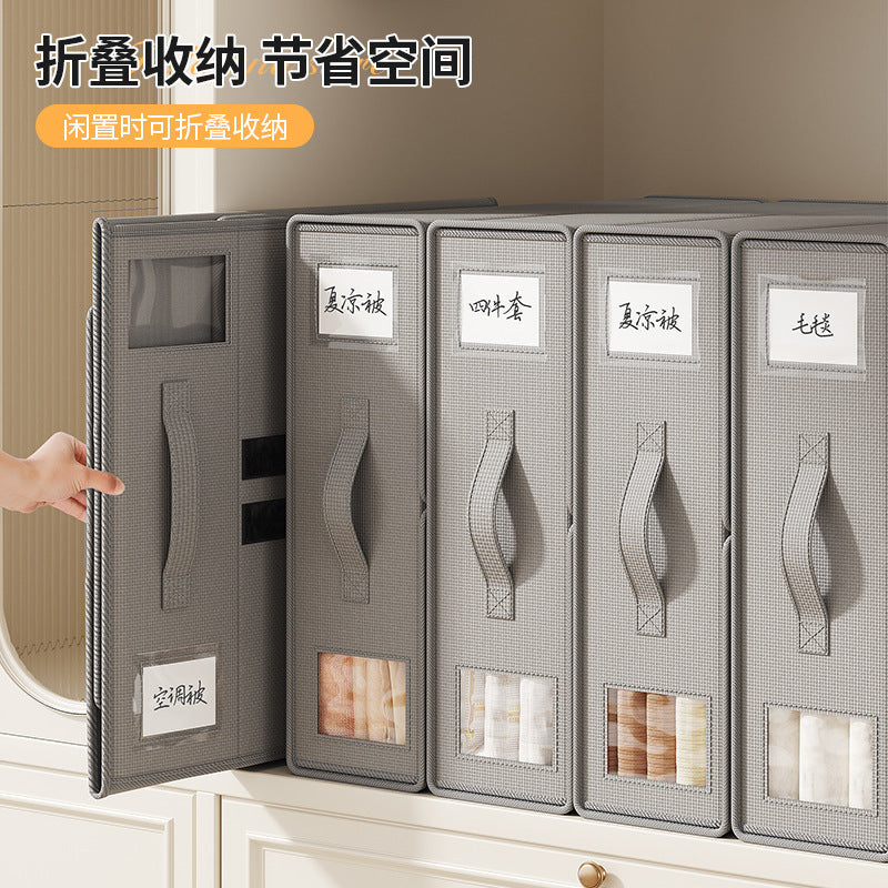 Non-woven Fabric Storage Box for Bedding Clothes Organizer with Lid Drawer Box
