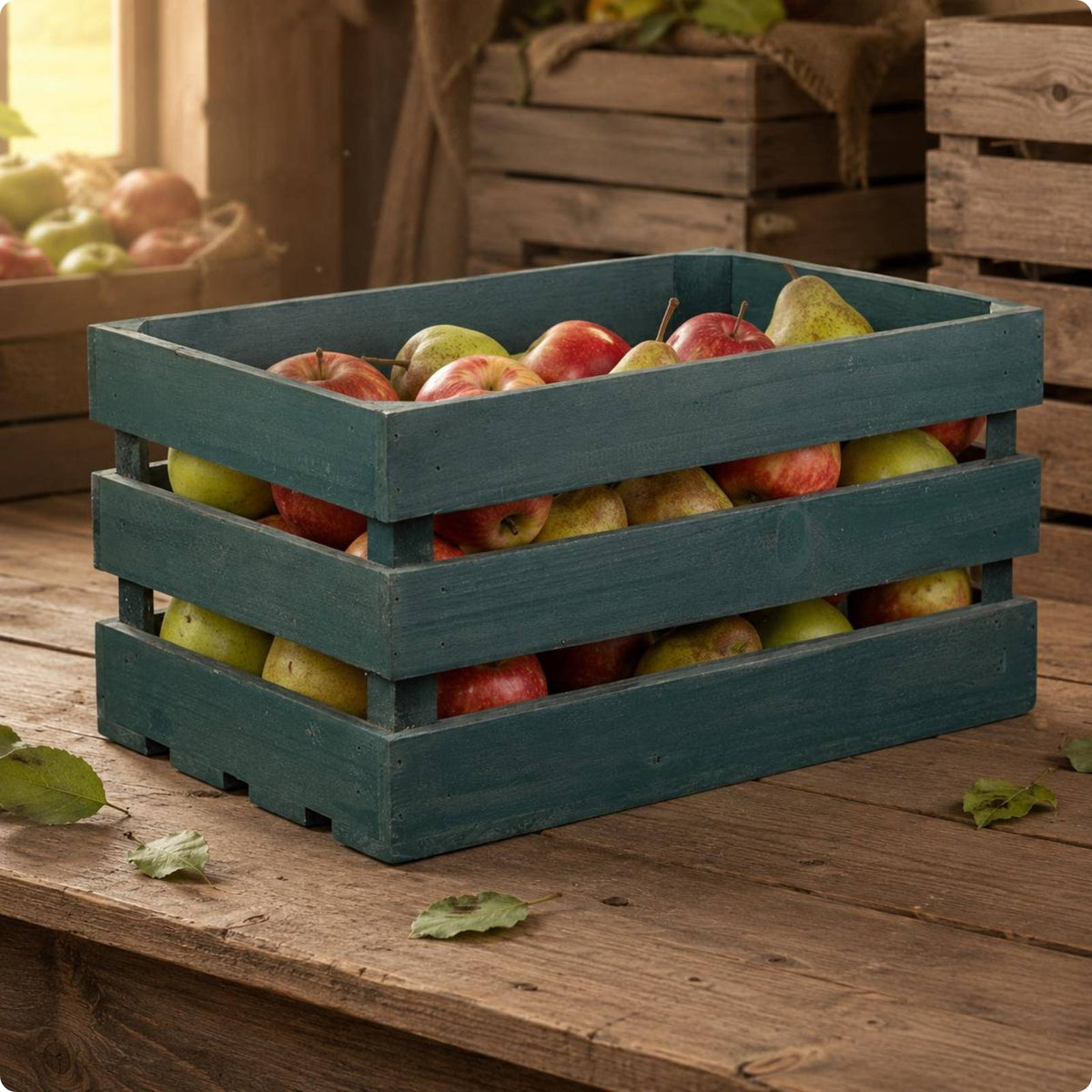 Fir Wood Crate Multi-Purpose Slatted Wooden Crate Display