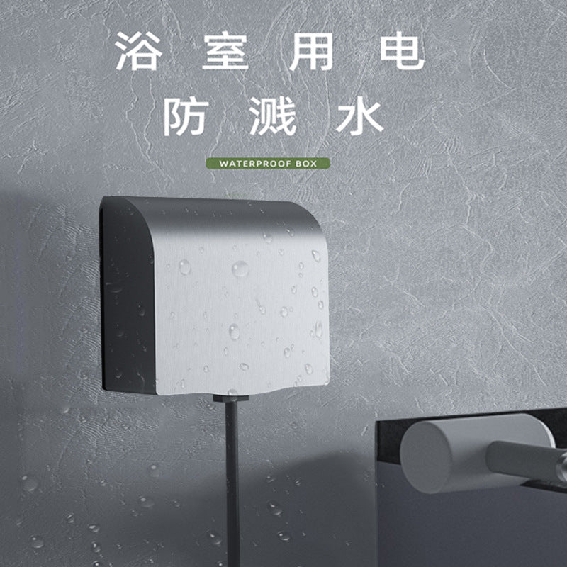 86 Switch Socket Rain Cover Stainless Steel Waterproof Box Outdoor Splash-Proof Box for EV Charger Socket Protective Box