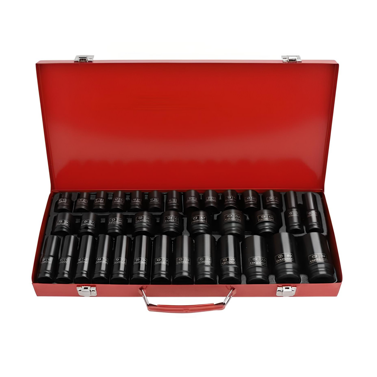 Power Wrench Socket Set, 1/2" Extended Hex, Multi-Function Air Tool Kit, Portable Storage, Auto Repair, Home DIY