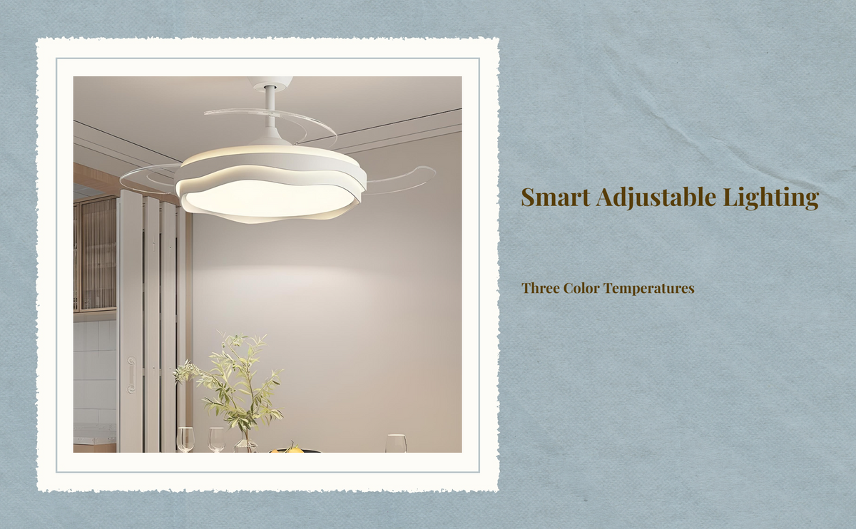 LED Ceiling Light, Modern Minimalist, Cream, Dimmable