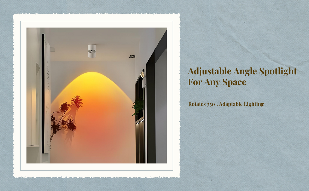 Flush Mount LED Spotlight, Adjustable Projection Accent Light