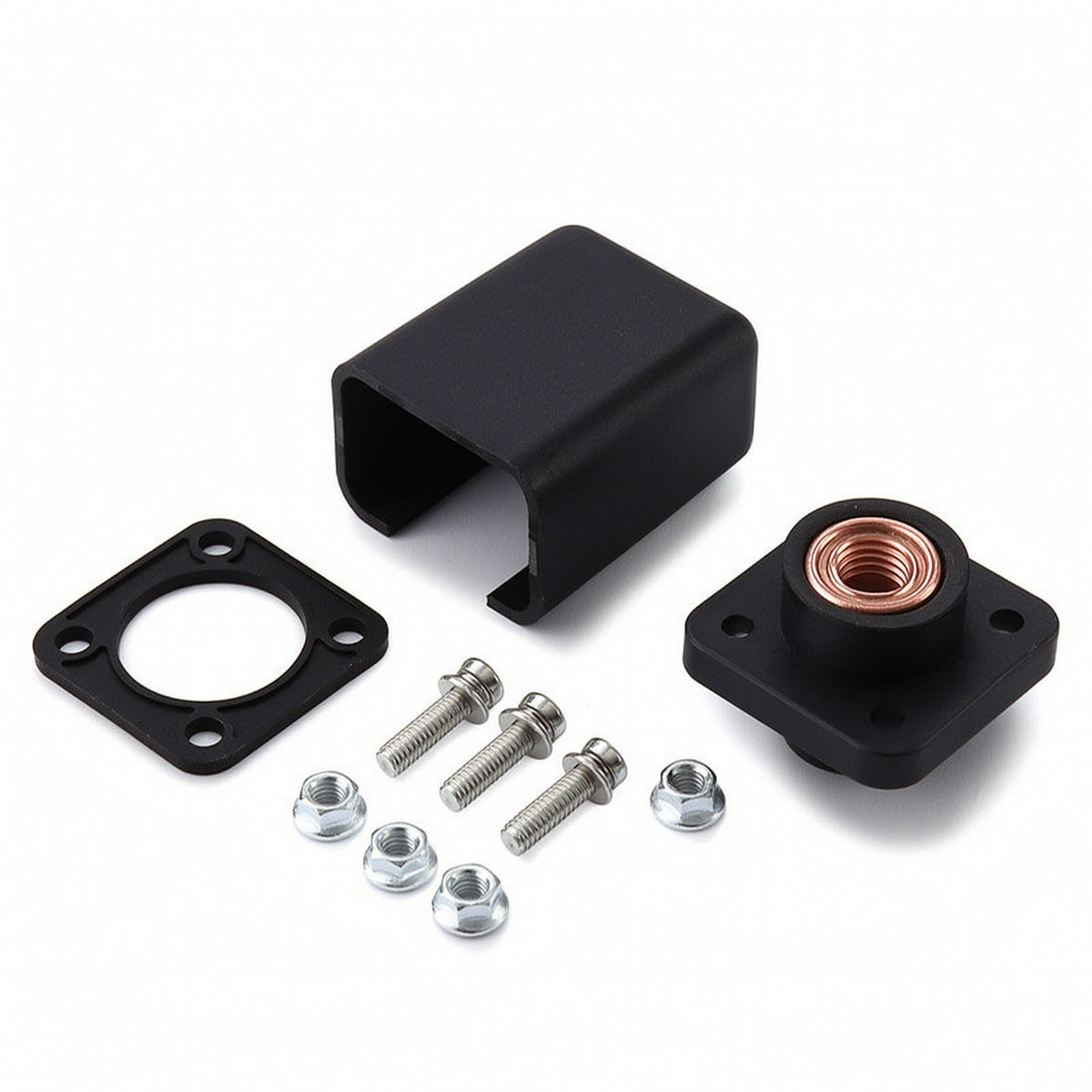 High-Current Terminal Post Double-Threaded Panel-Mount Terminal with Gasket Battery Power Junction Post Insulated Hardware